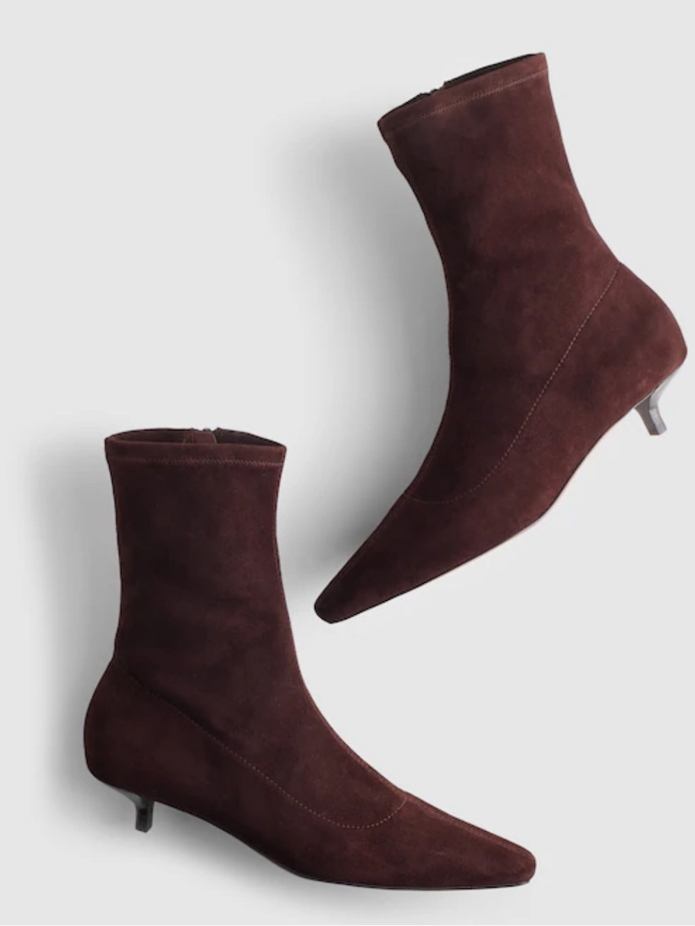 NIB • Madewell kitten heel ankle boot in suede - size 7